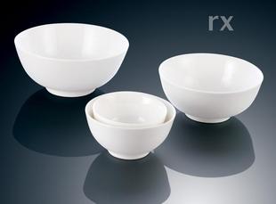 限量特价日式酒店餐具纯白镁质白瓷日韩式陶瓷米饭面碗饭碗企口碗