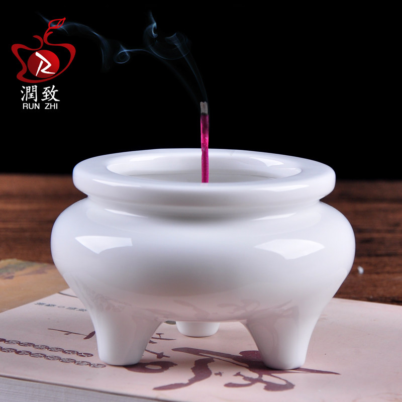 香炉陶瓷家用室内户外上香插香中式仿古家居客厅点香器焚香烧香炉,家居饰品,香薰炉,淘宝优惠券,粉丝福利购,淘宝优惠卷