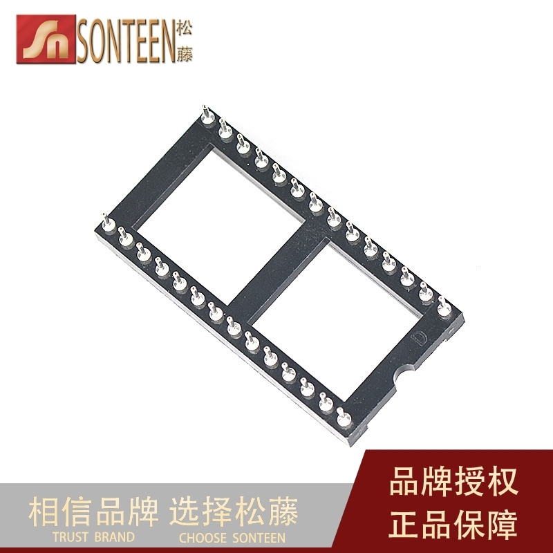 IC座 圆孔IC插座 28P 宽体 圆孔