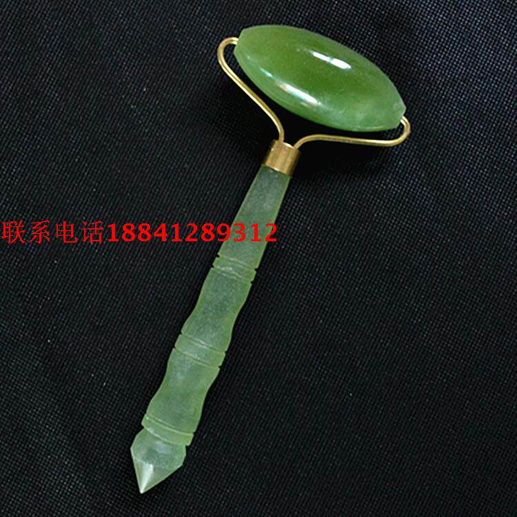 天然岫玉美容器.玉石按摩器.超大超长面部身体家用美容滚轮器