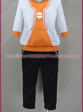 2420 cosplay服装 pokemon go/精灵宝可梦GO 橙色 驯育师 新品