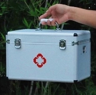 包邮医用铝合金出诊箱家用医药箱收纳保健箱急救箱医疗箱车用药箱