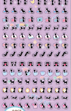 日本|KAMIO JAPAN贴纸|标记贴系列|黑猫46168