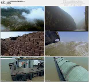 中国京杭大运河货船运输物流高清实拍视频素材