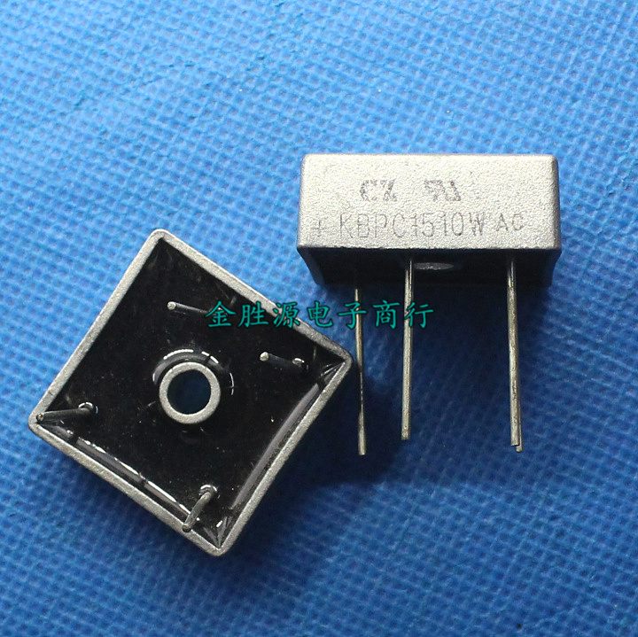 原装 KBPC1510W 整流桥堆方桥四脚KBPC1510 15A 1000V 高压整流桥