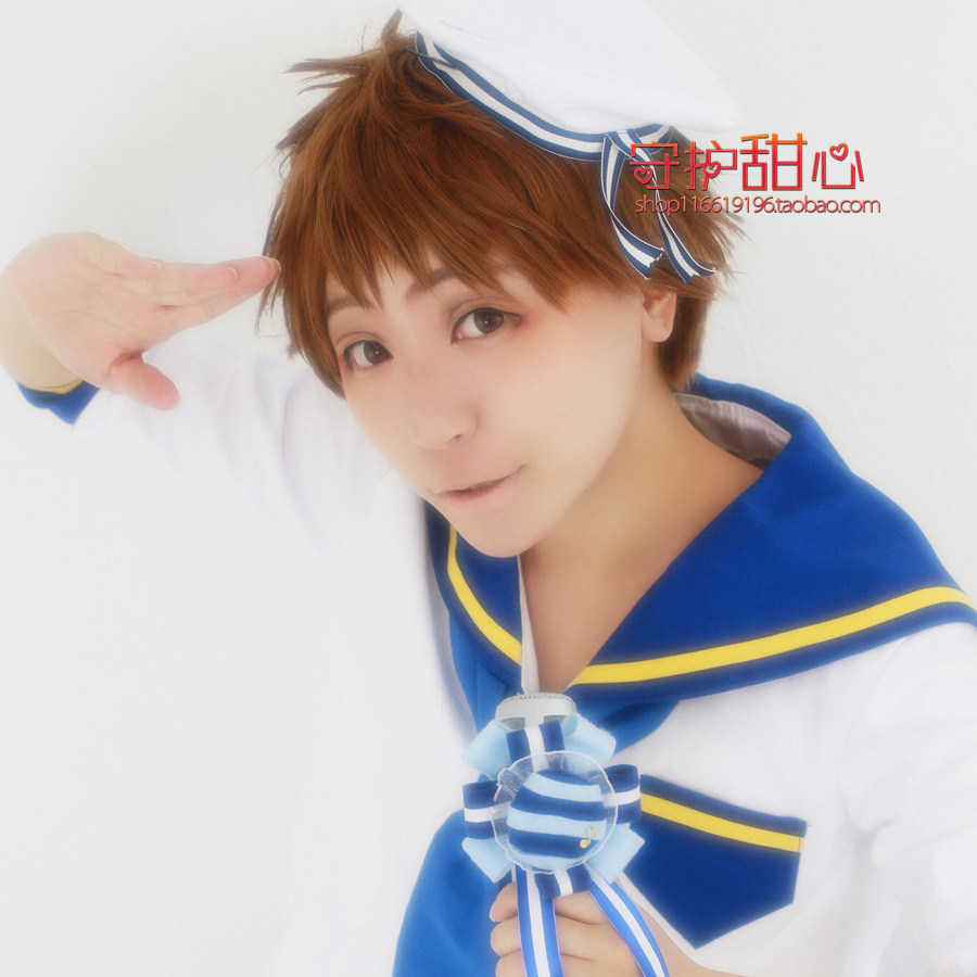 {甜心家}偶像梦幻祭Rabits天满光假发褐色色万用短发cosplay假发