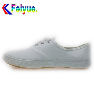 男女通用2019大孚橡胶总厂 飞跃网球白网808防滑橡胶网布运动鞋