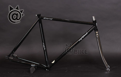 @BIKE FIXED GEAR SF song&friends  进化 单速死飞车架组 黑色