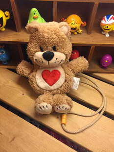 Suzy 包邮 boof爱心熊梨花熊毛绒公仔挎包零钱包 zoo 少女心