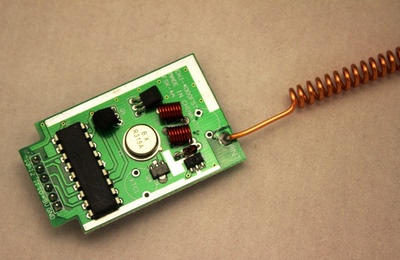 315/433M 4000米级大功率有码发射模块板PT2262编码可同频干扰器