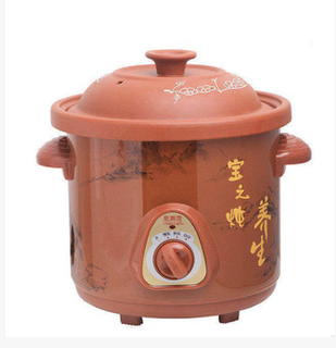 正品包邮龙兴发电炖锅紫砂炖锅迷你汤煲BB儿童煮粥锅陶瓷炖盅沙锅