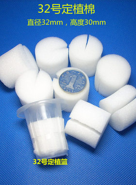 32号圆形定植海绵棉 阳台种菜水培水耕 无土栽培种植蔬菜种植耗材