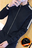 电商A003-W103加绒-P35圆领条纹加绒卫衣套装男er桔子酒店，男装卫衣，电商A003