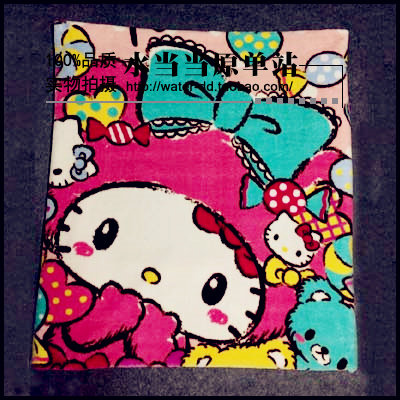 hello kitty镇店之宝出口日本可爱双人空调毯卡通拉舍尔毛毯睡毯