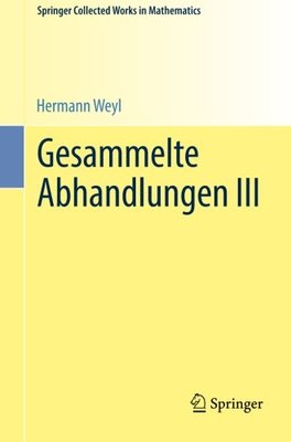 【预订】Gesammelte Abhandlungen III