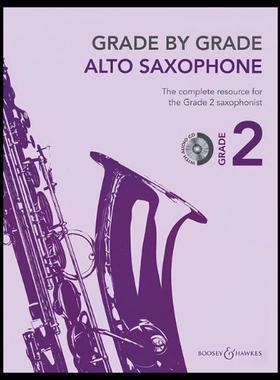 【预售】Grade by Grade - Alto Saxophone (Grade 2): With C