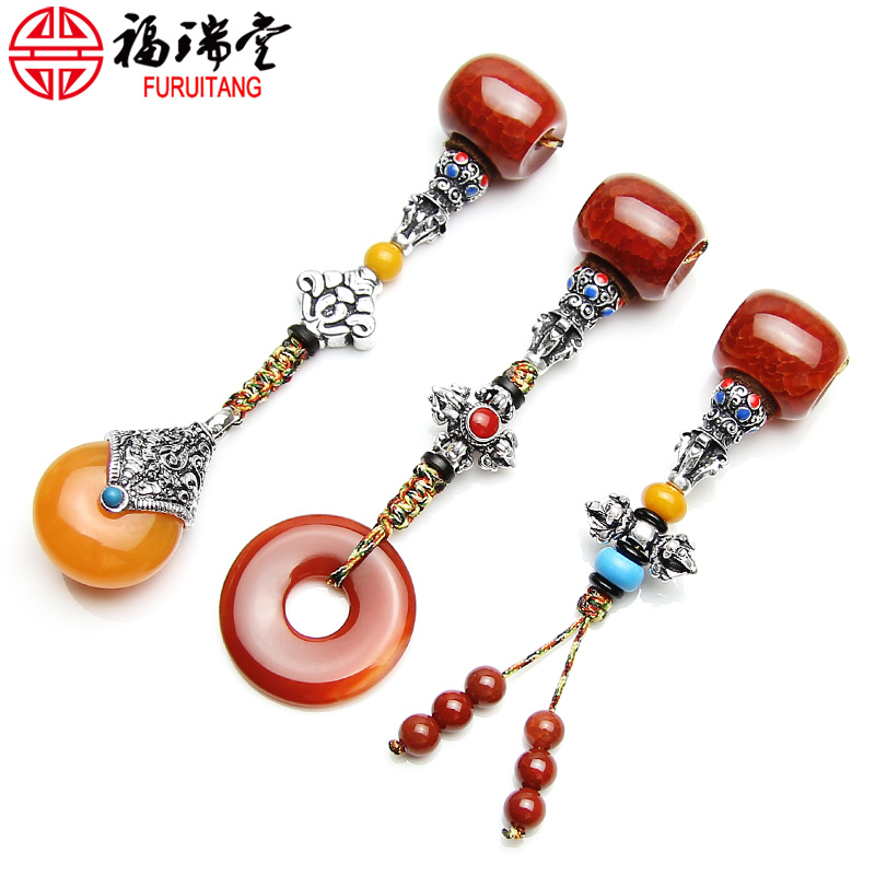 diy水晶龙纹玛瑙景泰蓝背云佛塔