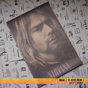 涅槃乐队海报 Nirvana 科特柯本 写真美国摇滚乐队 Kurt Cobain
