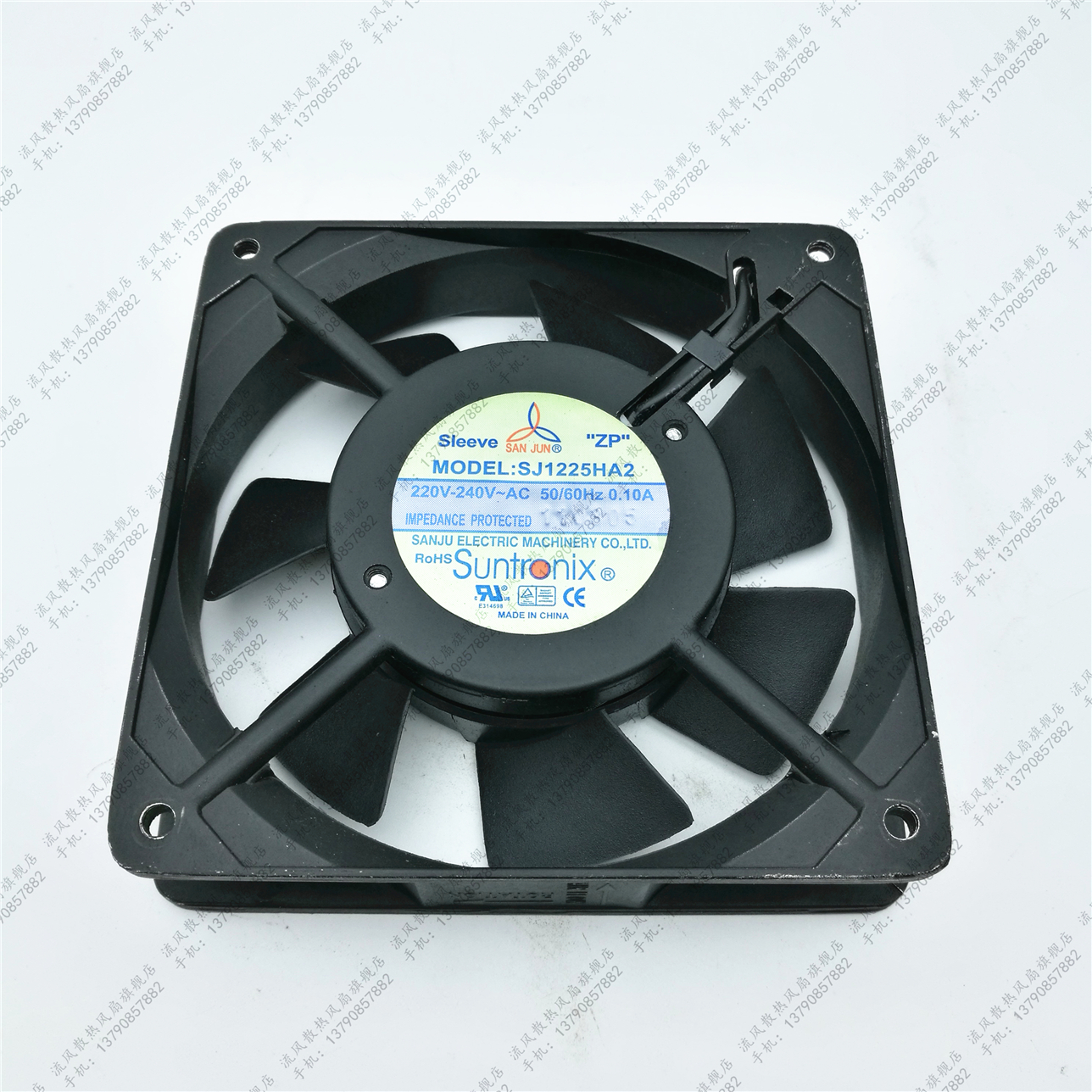 台湾三巨SJ1225HA2  AC22V0-240V 0.1A 12025机柜轴流散热风扇