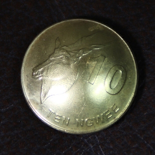 铜币约19mm 手工制作养牛硬币扣 小羚羊 财布扣 D27一06 真硬币