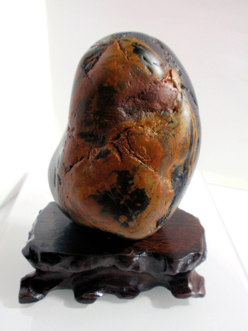 崂山试金湾纯天然试金石原石墨玉玄玉镇宅宝石打金工具海淘石15-1