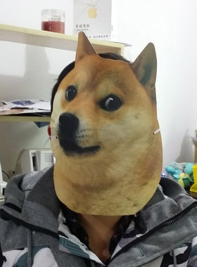 金馆长面具纸质doge卡通动物动漫