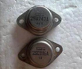 【原装拆机】2SC1116 2SA747 大功率金封三极管 功放对管 1对28元