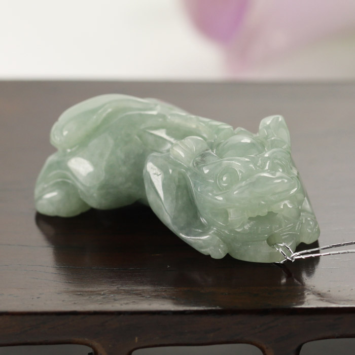 a货天然缅甸翡翠貔貅吊坠挂件