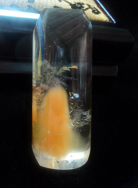 鳌犷天然钛晶 金发晶 黄兔毛吊坠62*27*20mm55g