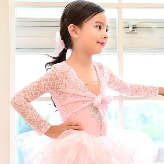 儿童舞蹈练功服装 少儿跳舞长袖薄款外套 成人中大童芭蕾粉披肩