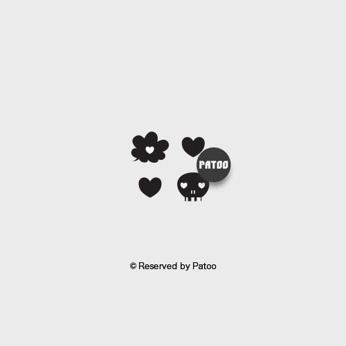 ¡¾PATOOÅÂÍ´¡¿Ô´´·ÀË®ÎÆÉíÌù ÐÄ×éºÏHearts ºÚ°× ÐÄ ÷¼÷à ÍòÊ¥½Ú