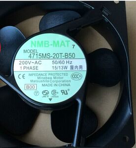 4715MS-20T-B50 200V 全新原装美蓓亚NMB 120*120*38铝框交流风扇