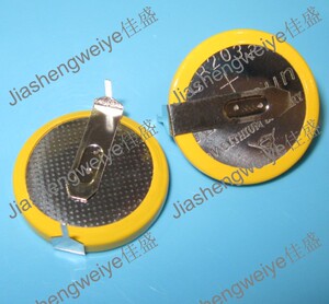 后备电源控制器CR2032纽扣电池3V优质卧式带焊脚2引脚中性日文210