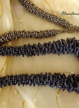 手作风编织孤品毛衣链