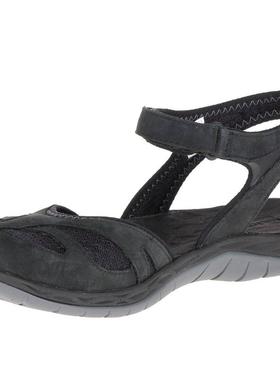 Merrell/迈乐包头凉鞋女鞋平跟防水磨砂皮减震J37480美国直邮