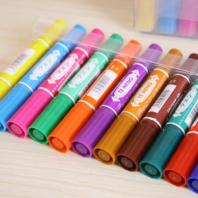 包邮大双头油性笔记号笔8色12色套装 POP手绘广告 唛克笔 绘画