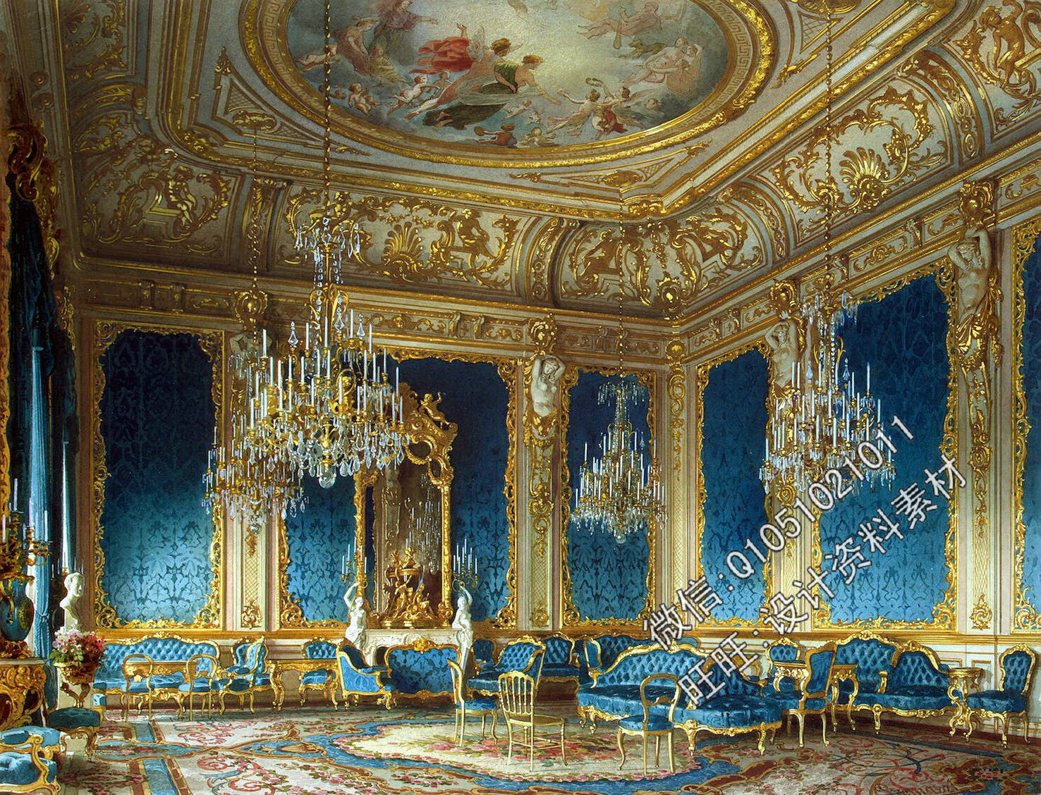 欧洲宫廷设计法式宫廷设计超奢华欧式古典设计巴洛克线条设计