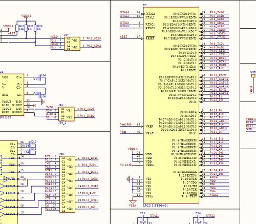 LPC2131开发板原理图 lpc2131 ARM开发板MAX3243 74HC595 SP3232E