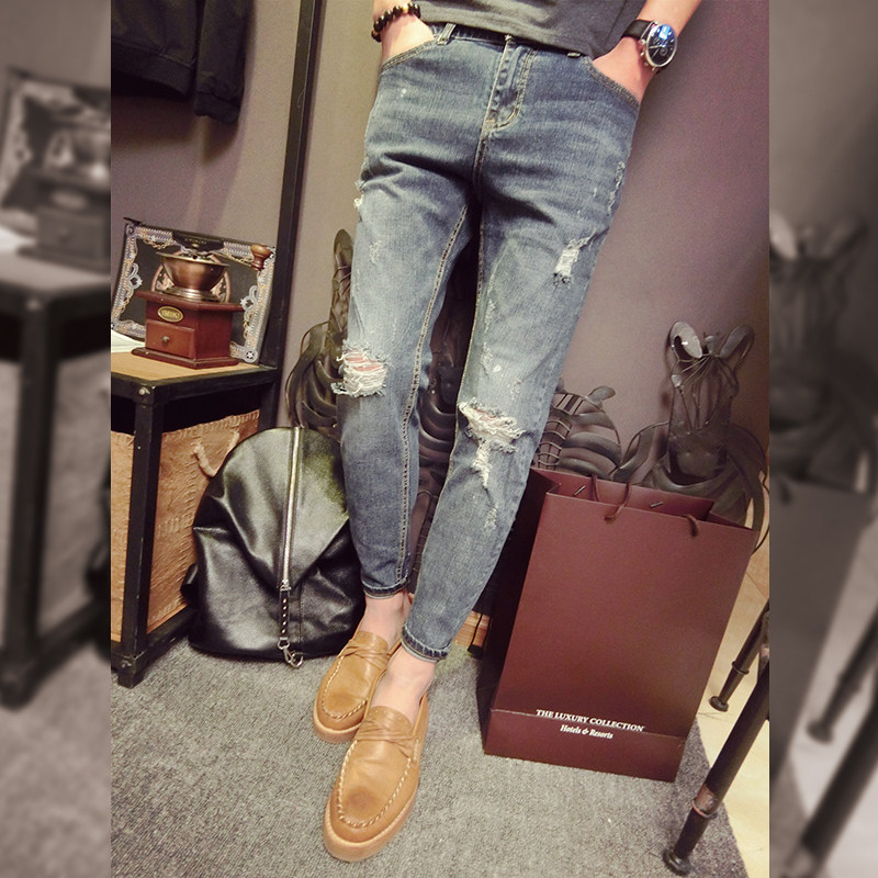 Jeans pour adolescent pieds Slim SA5M pour été - Ref 1461467 Image 3
