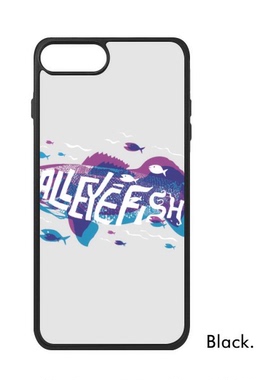 适用于iPhone紫色卡通鱼海洋动物Xr手机壳max保护套678pro硅胶112