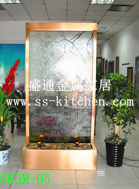 室内屏风隔断结婚礼物流水摆件