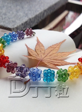 编织手链水晶甜美女款串珠成品