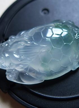 【星玉楼翡翠】70475高冰大龙龟缅甸揭阳工老坑天然A货正品翡翠