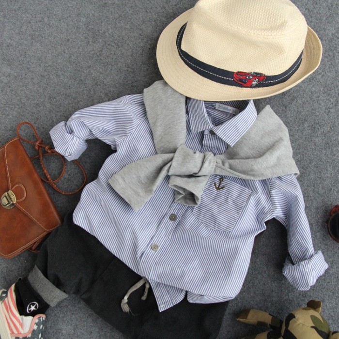 Chemise garcon à manche longue - Ref 2073873 Image 1