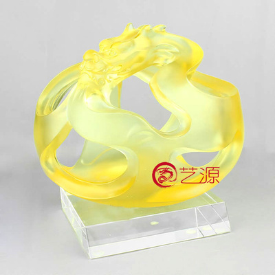 工艺琉璃抽象朋友同事风装饰品