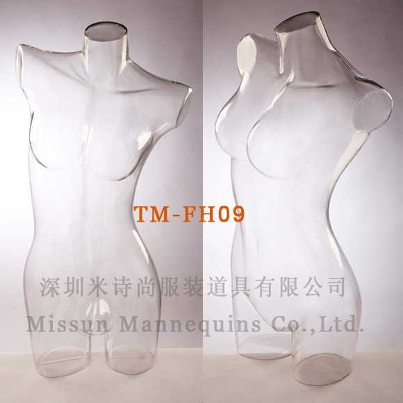 S腰女半身内衣内裤模特 三维立体展示架 透明模特道具泳装3D模特