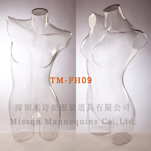 S腰女半身内衣内裤模特 三维立体展示架 透明模特道具泳装3D模特