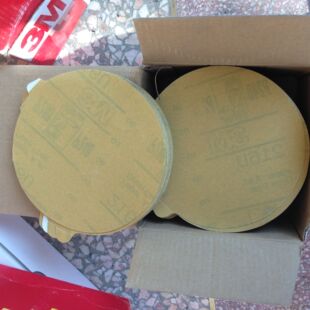 3M216U砂纸P240干磨背胶圆盘砂,P320原子灰打磨砂纸,5寸砂碟片