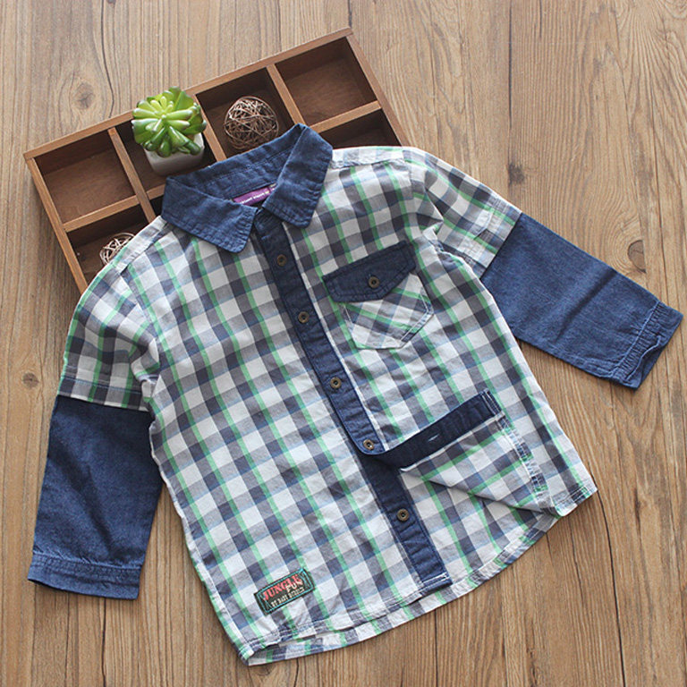 Chemise garcon à manche longue - Ref 2076829 Image 1