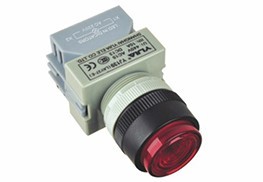一佳LED电源信号指示灯22mmLAY37-E-SLC红绿黄色AC220V DC24V